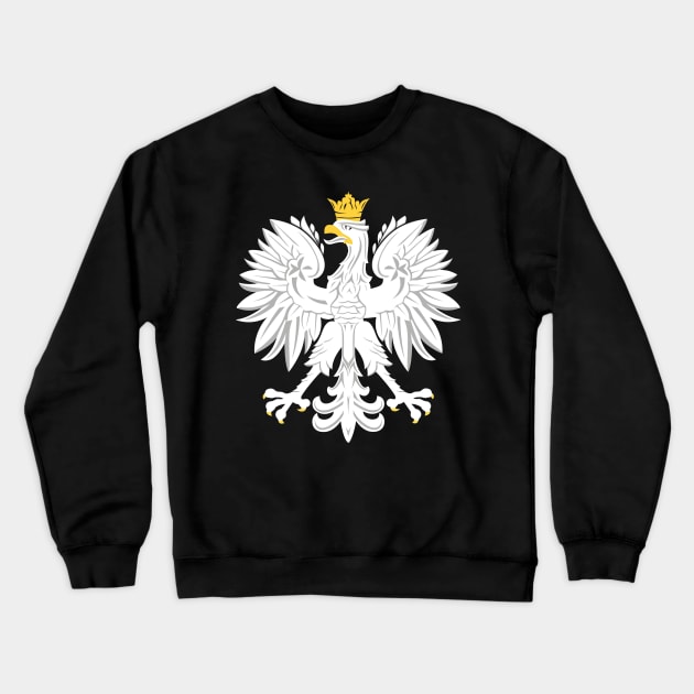 White Polish Eagle Crewneck Sweatshirt by Estudio3e